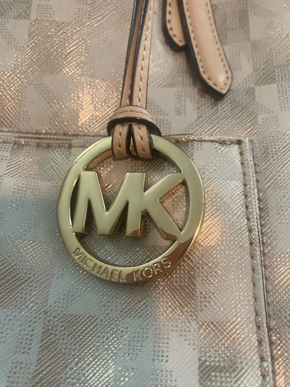 Michael Kors Metallic Tote - Picture 7 of 10